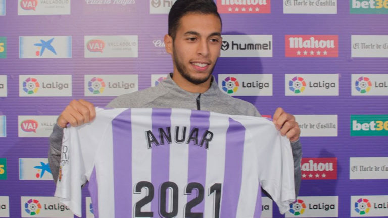 Anuar entra en su primera convocatoria de la temporada con el Real Valladolid