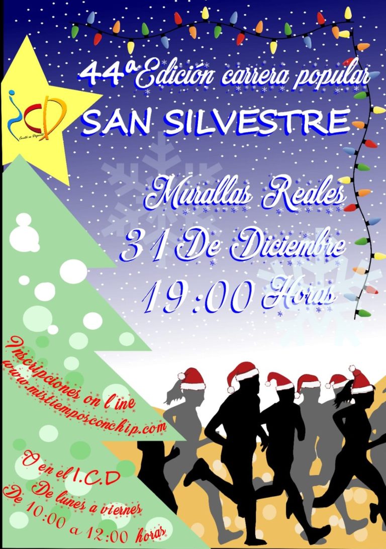 El ICD vuelve a organizar la Carrera Popular San Silvestre en su 44ª edición