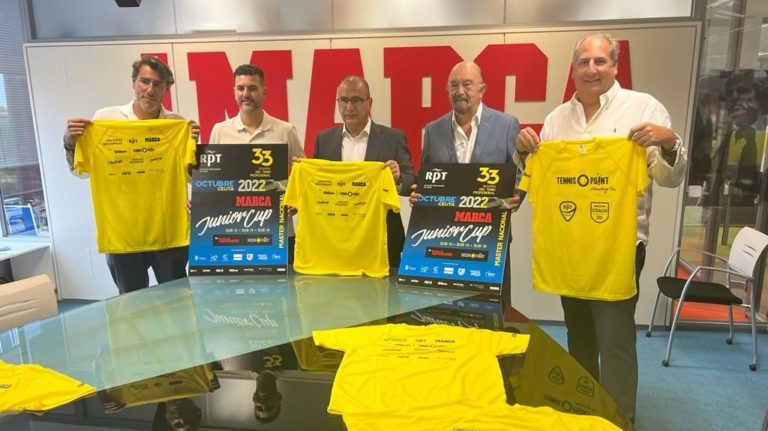 El Máster Nacional Marca Junior Cup de tenis se ha presentado hoy en la sede de Marca