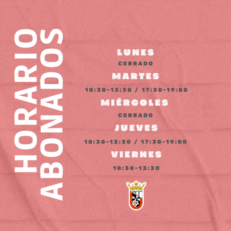 MODIFICACIÓN HORARIO CAMPAÑA ABONADOS