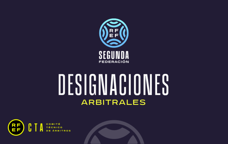 DESIGNACIONES | Estos son los árbitros de la primera jornada en Segunda B (Segunda Federación)