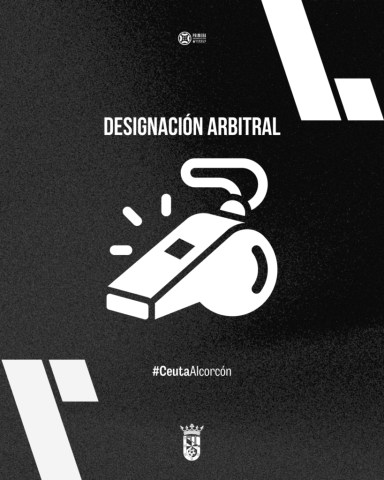 DESIGNACIÓN ARBITRAL AD CEUTA FC – AD ALCORCÓN J13