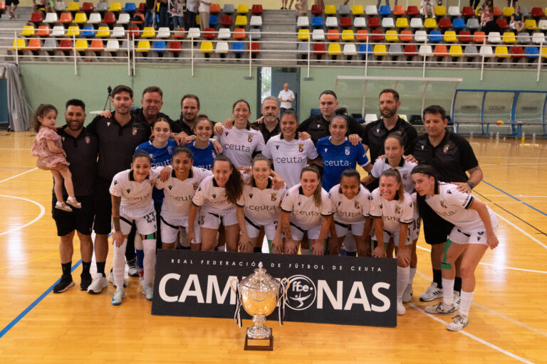 La AD Ceuta FC Femenino golea al Hospitalet y se jugará el ascenso ante el Almagro FS (7-2)