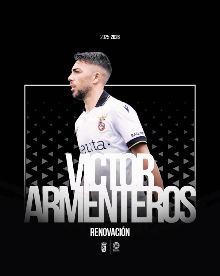 Víctor Armenteros renueva con la AD Ceuta FC ‘B’
