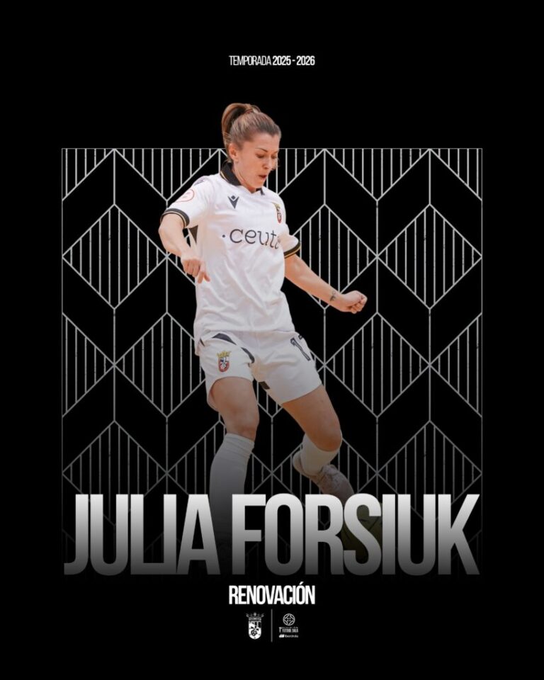 La AD Ceuta FC Femenino renueva a Julia Forsiuk para la temporada 2025‑26