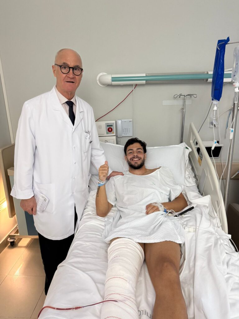 Daniel Más, operado con éxito de su rodilla derecha