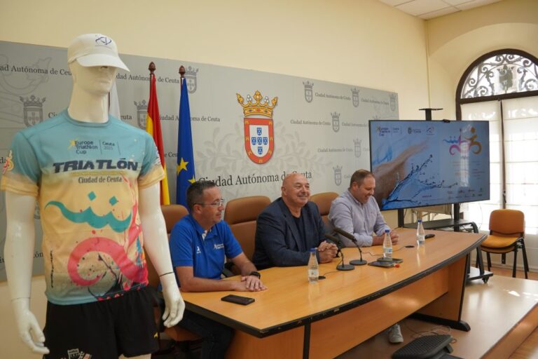 Más de 20 países y 200 profesionales confirman la proyección internacional de la Copa de Europa de Triatlón en Ceuta