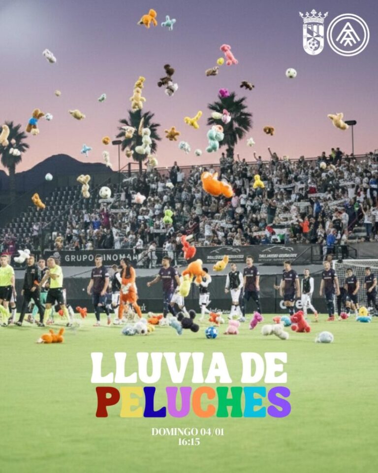 Al descanso del Ceuta – Andorra: Lanzamiento Solidario de Peluches.