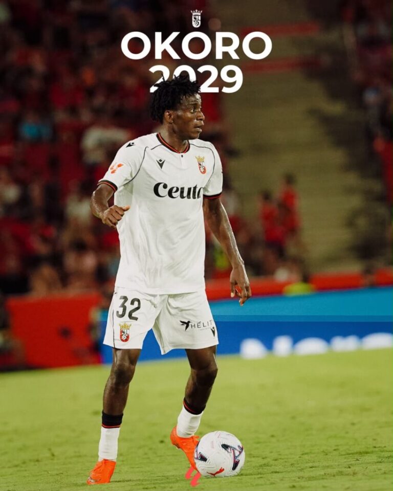 Gabriel Okoro amplía su contrato con la AD Ceuta FC hasta 2029